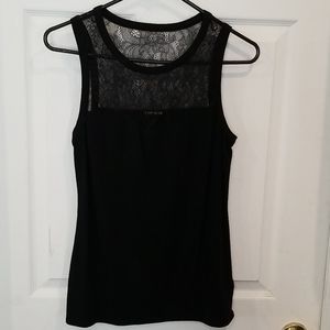 EXPRESS Sweetheart Lace Neck Top